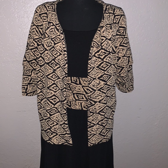 Perceptions 2 piece black dress with jacket size 18 - Picture 2 of 15